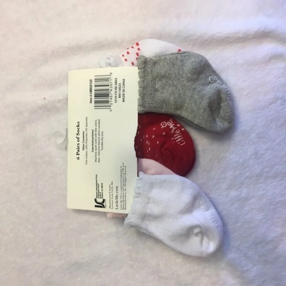 New little me‎ baby socks 0-6m